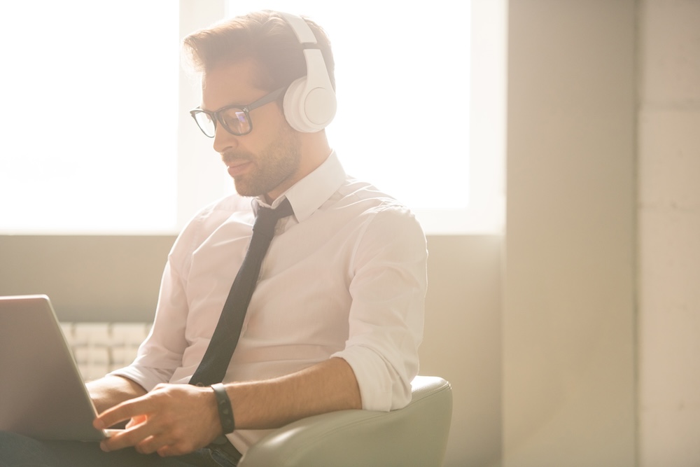 a man working on his SEO website